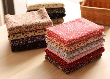 Tela de tapicería moderna de la tela floral de la pana del caramelo del algodón el 2% Spandex del 98%