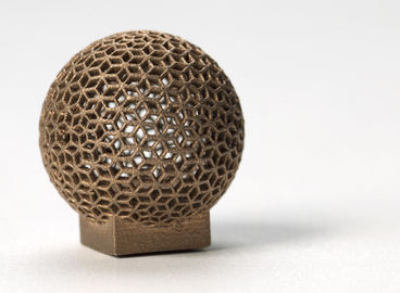 Impresión del aluminio DMLS 3D para la forma de la esfera, electrochapado de oro