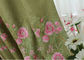 Modern Blue / Green Embroidered Fabrics Garment Cloth Material