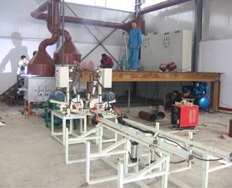 500KG combinó el horno fusorio industrial 55kw para el sistema de cobre del bastidor de la barra