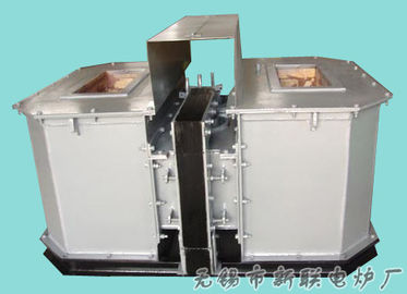Horno horizontal 500KG 120KW, horno fusorio de cobre amarillo del bastidor del metal