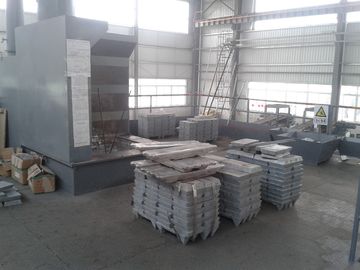 3 fases cubren con cinc el horno fusorio para la fabricación de la producción del bloque/del lingote