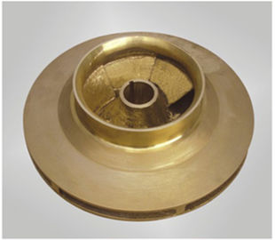 Impeledor de cobre de cobre amarillo de la bomba del OEM, impeledor ASTM, GB, estruendo, EN de la rueda de la paleta del bastidor de arena