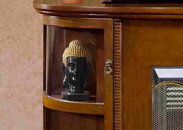 El francés/las chimeneas eléctricas TV de la llama realista de la antigüedad del estilo de Louis se coloca teledirigidos